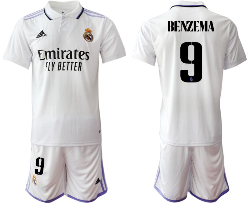 Men 2022-2023 Club Real Madrid home white #9 Soccer Jersey->customized soccer jersey->Custom Jersey